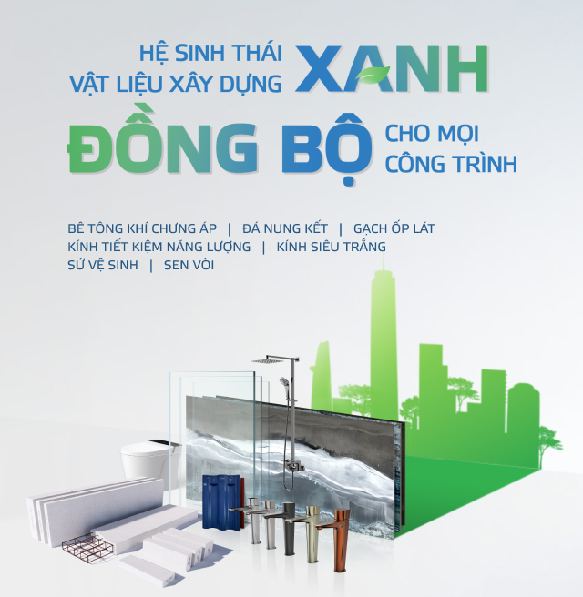 Hệ sinh thái vật liệu xanh đụng xanh